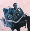 'Miles Davis' acrylic on canvas