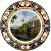 Image 1 of Death star Landscape - Large Fine China Plate - #0777