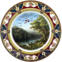 Image 1 of Squad landscape - Large Fine China Plate - #0777