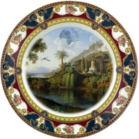 Image 1 of Death Star Landscape - Fine China Plate - #0787l