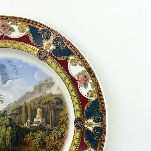 Image of Death Star Landscape - Fine China Plate - #0787