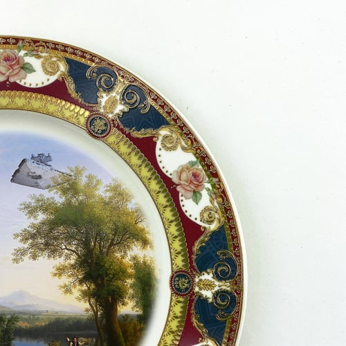 Image of Solo Landscape - Fine China Plate - #0787