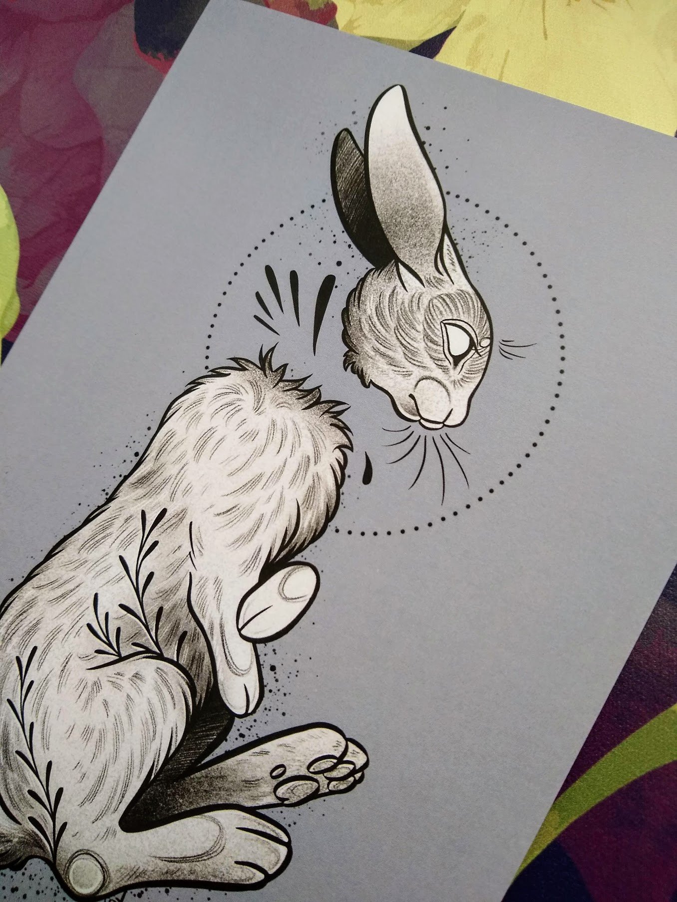 Headless rabbit A5 print | Nox Art