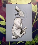 Image 1 of Headless rabbit A5 print