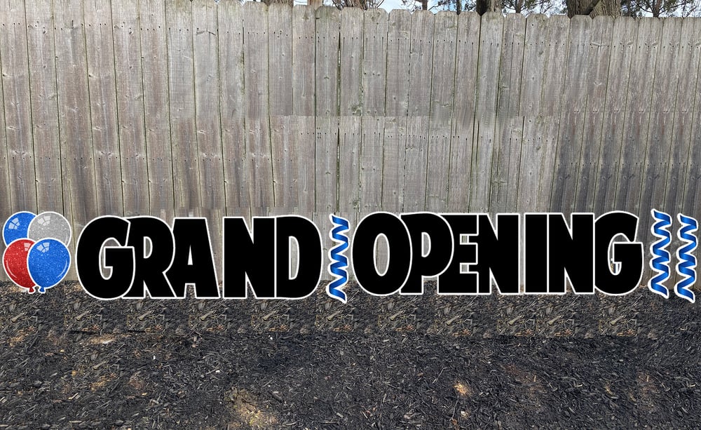 Grand Opening Yard Signs for Businesses Yard customizable letters lawn letters Yard card rental busi