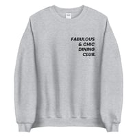 Image 1 of FAB DINING CLUB CREWNECK SWEATSHIRT