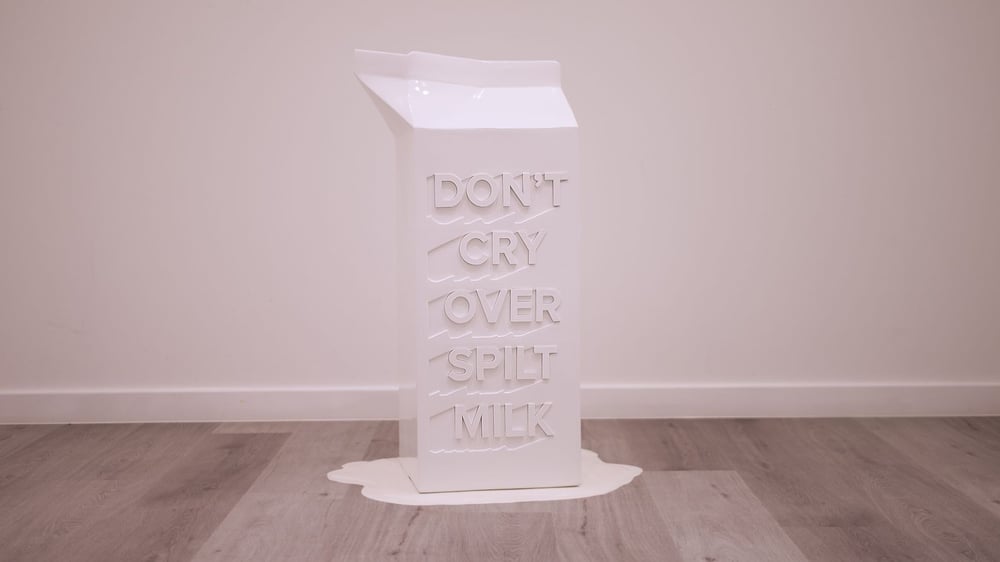 Image of Milk carton sculpture 