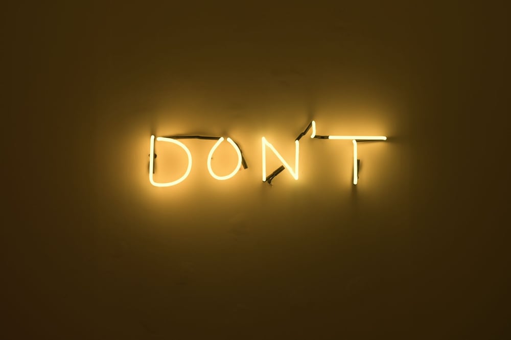 Image of Don’t 