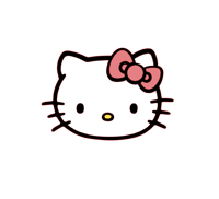 multi layered hello kitty stencil