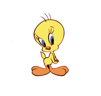 multi layed tweety stencil