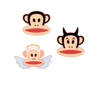 multi layered paul frank stencils