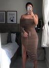 Classy ruched Body-con dress