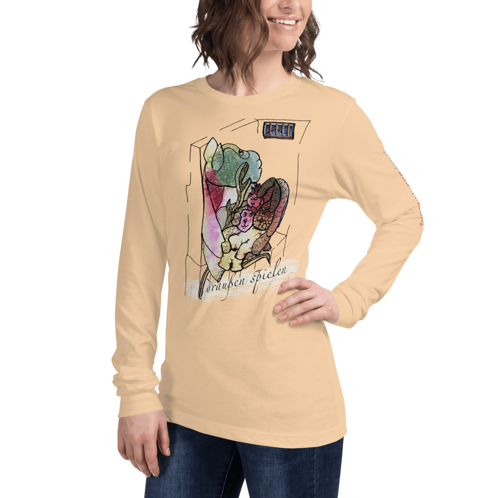 Image of Draussen Spielen. Unisex Langarm Shirt