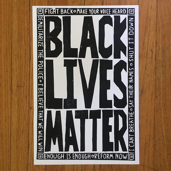 Image of BLACK LIVES MATTER poster