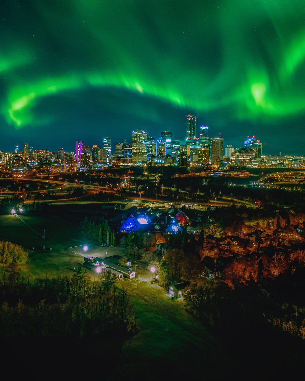 Image of Aurora over Edmonton