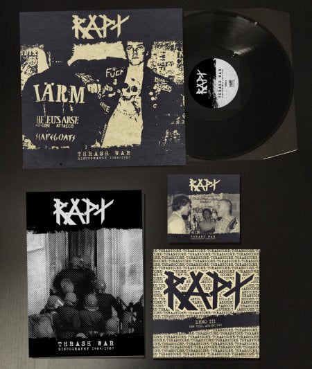 RAPT "Thrash War: Discography 1984/1987" LP + CD + 7" EP