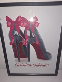 Image 1 of LOUBOUTIN RED SOLE GLOSSY PRINT 