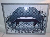 Image 1 of DESIGNER INSPIRED DRIPPING LIP PRINT 