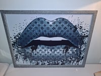 Image 3 of DESIGNER INSPIRED DRIPPING LIP PRINT 