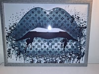 Image 4 of DESIGNER INSPIRED DRIPPING LIP PRINT 