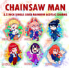 Chainsaw Man Rainbow Acrylic Charms