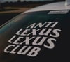 Anti Lexus Large Decal