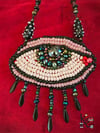 "Eye See You" Beaded necklace