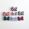 Christmas Minnie Bow Straw Toppers