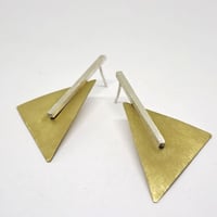 Image 1 of Pendientes triangulares Joan 