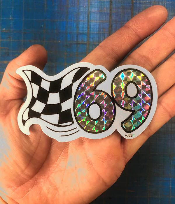 Image of 69 Sticker