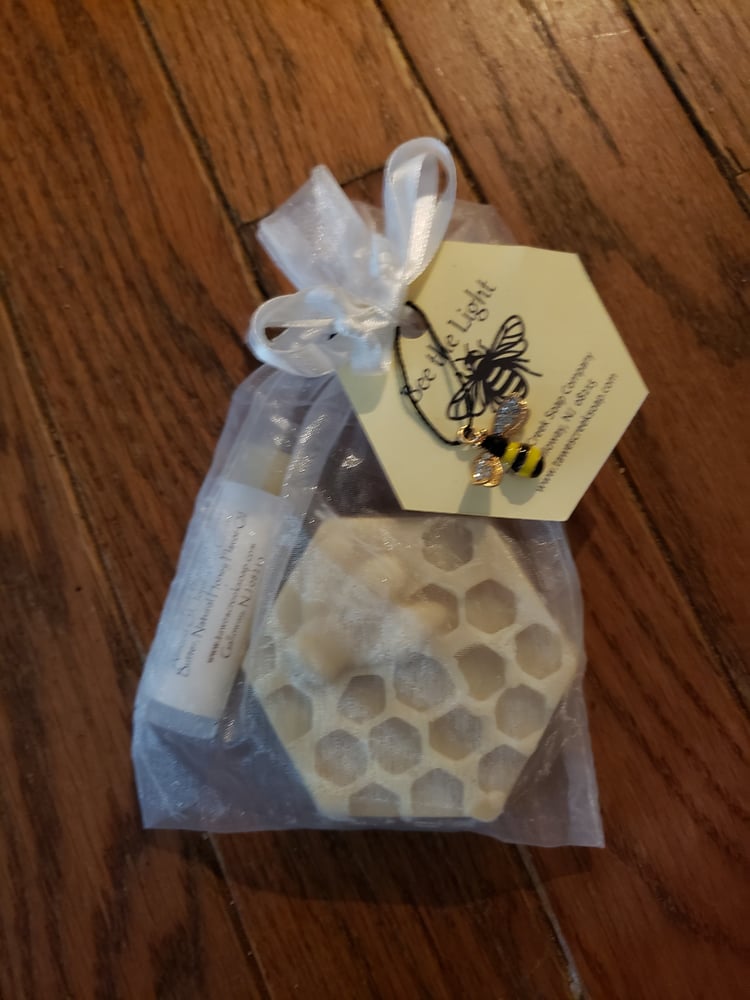 Image of Honey Bee Soap and Lip Balm 
