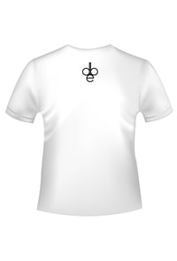 Image 2 of Wearing all black tshirt WHITE