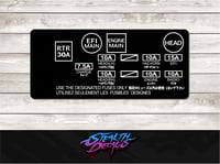 AE86 Fuse box cover Sticker