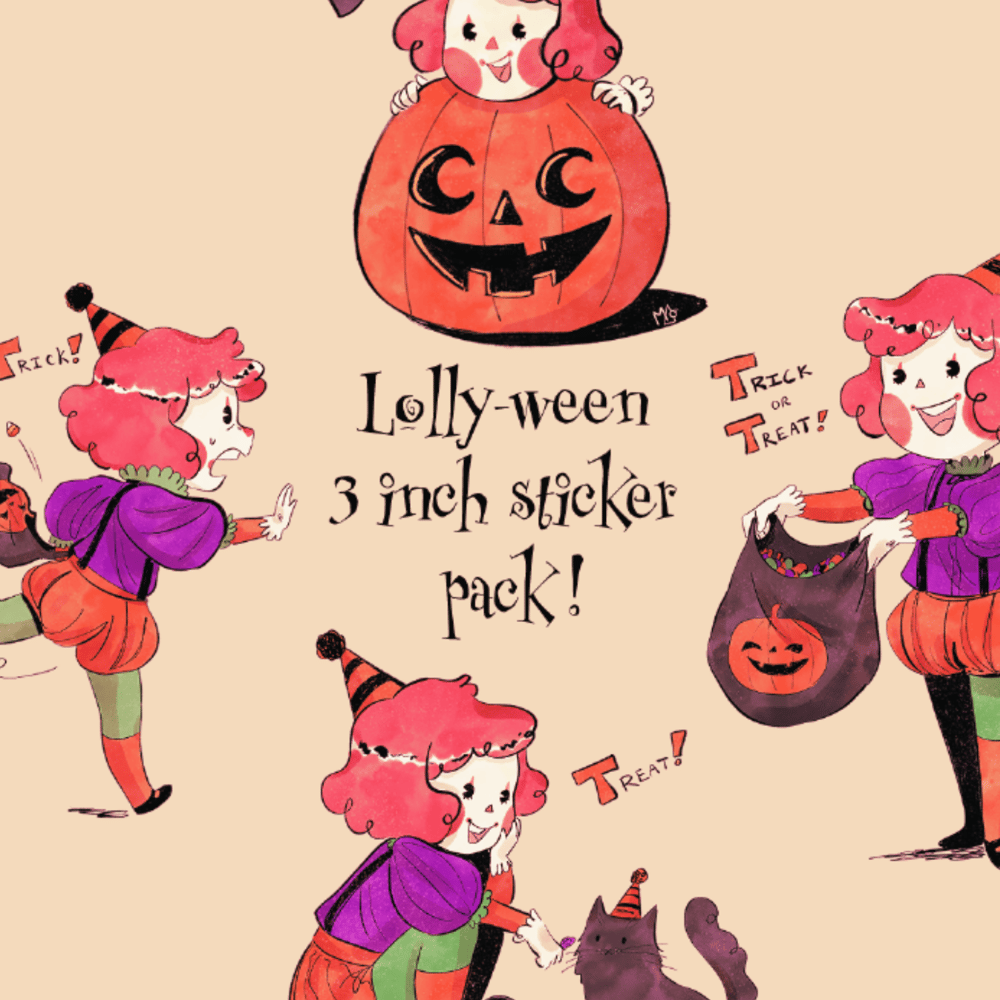 Image of Lolly-ween ~~ Halloween Sticker Pack! 