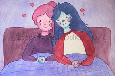 Image of Adventure Time - Bubbline - Art Print