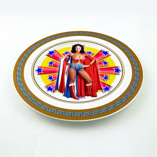 Image of Wonder Lynda - Large Fine China Plate - #0776