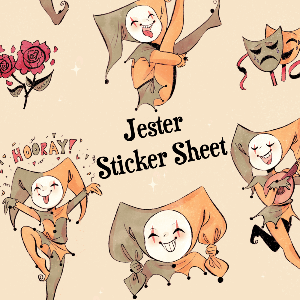 Image of The Jester Sticker Sheet