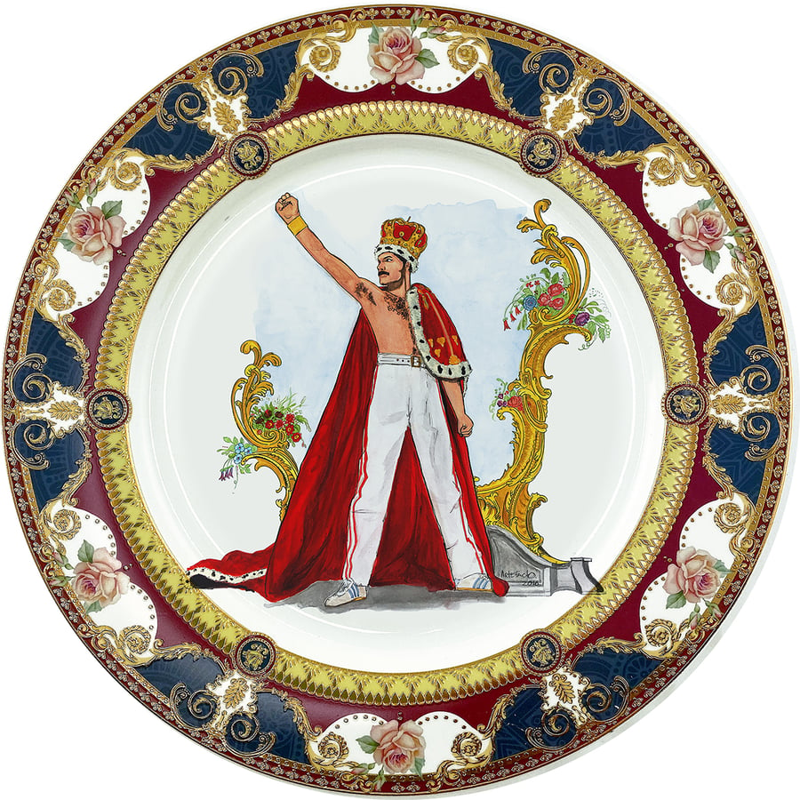 Image of Freddie - Large Fine China Plate - #0777