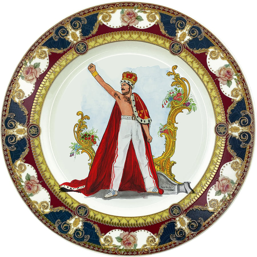 Image of Freddie - Fine China Plate - #0787