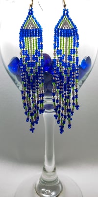 SEAHAWKS SPARKLE SEED BEAD FRINGE