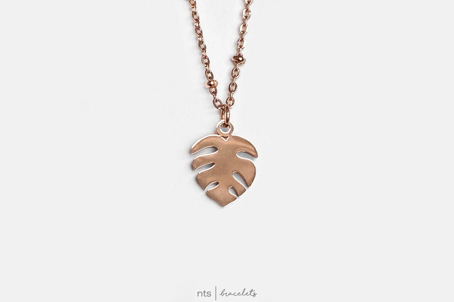 Image of MONSTERA DELICIOSA BALL CHAIN (Limited Edition + Rose Gold)