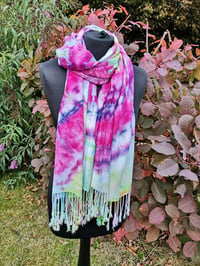 Image 5 of Hand dyed shawl, choice of colours