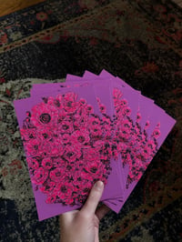 Poppies & Anemones Postcard Print