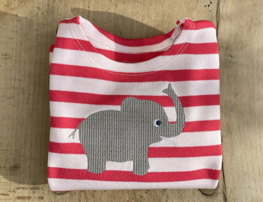 Image of Elefantenshirt rot gestreift Art.207273