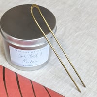 Image 2 of Una Minimal Brass Hair Pin