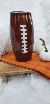 Image 2 of Patriots Football Tumbler