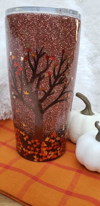 Image 2 of Fall Leaves 18.5 oz Tumbler