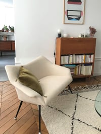 Image 5 of Banquette 2 places coquille crème