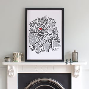 Image of Herne Hill & Dulwich Village - SE London Type map