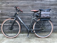 Image 4 of Motorbike bag / Motorcycle bag / Bicycle bag in waxed canvas  with horizontal straps